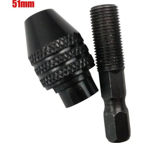 0.5-3.2mm 1/4 Mini Hexagonal keyless drill chuck Adapter Converter Universal Multi Chuck Rod Tools dremel Accessories 2 Styles