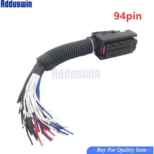 1 kit New ECU/EDC17/16 94 Pin/Way 60 Pin/Way Car Engine Computer Board Plug Connector With Full Cable Wire Pigtail ForVW Au-di