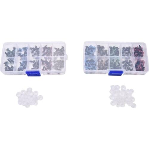 100pcs 8mm 10mm Handmade Plastic Craft Toys Dolls Eyes Accessories Safety Eyes Children DIY Toys For Teddy Bear Puppet Crafts