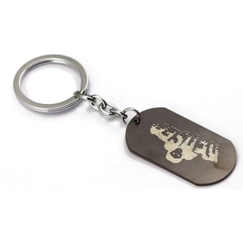 12pcs/lot Watch Dogs 2 Keychain Dedsec Dog Tag Key Ring Holder Chaveiro game Key Chain Pendant men Gift Jewelry