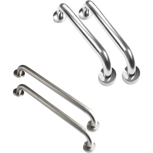 4 Pack 16 Inch Shower Grab Bar,Stainless Steel Bathroom Grab Bar Handle,Bathroom Shower, Chrome & Brushed