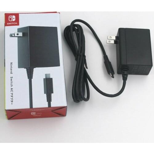 5PCS Original New for Nintend Switch NS Game Console US Plug AC Adapter Travel Charger Home Wall Adapter Charging Power Supply