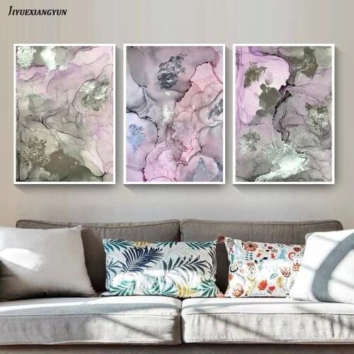 Colorful Ink Abstract Wall Art Canvas Poster and Print Modern Artwork Picture Painting Scandinavian Nordic Home Room Decoration