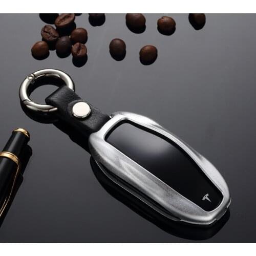 Aluminum Alloy Key Case Remote Control Key Case Set Suitable For Tesla MODEL3 Key Case Models Model Car Buckle