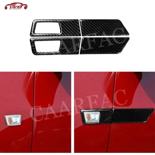 Carbon Fiber Car Front Side Turn Signal Lamp Decorative Cover Trim Stickers For Chevrolet Cruze 2009-2015 Car Accessories