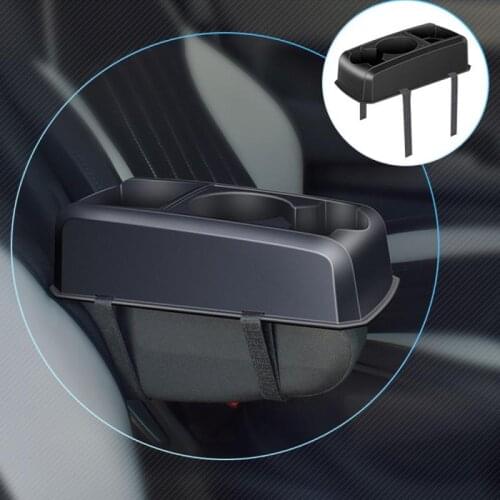 Car accessories Universal Black 2 Cup Holder Drink Beverage Seat wedge Car Auto Truck Mount Car Storage Car organizer Dropship