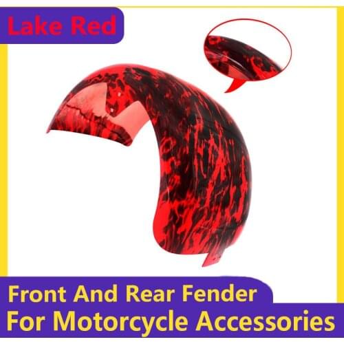 Lake Red 10x6.00-5.5 10x6.00-6 Citycoco Fender Shell Flaps Front and Rear Fender Mudguards with Taillight Reminder