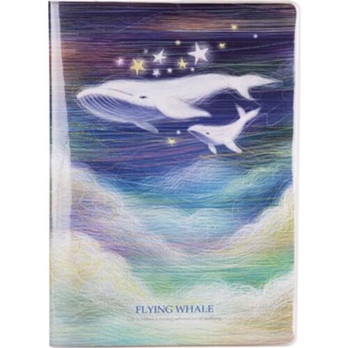 DL The effective T3272-15 rubber sleeve 32K Notepad beim fish notebook leather in this creative cartoon Exquisite office supplie