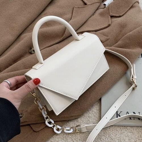 Elegant Lady Casual Flap Square Bag 2021 Summer New Quality Leather Female Designer Handbag Chain Shoulder Messenger Bag