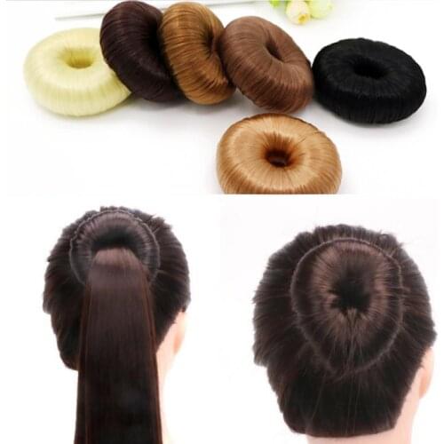 European and American temperament wig hair tray flower bud hair tray rope donut hair tray tool horsetail hair rope