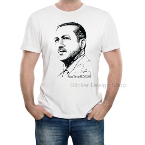 Tayyip Erdogan T-Shirt Druck Baumwolle Fruit Of The Loom Turkiye Istanbul2018 Summer T Shirt Men O-Neck Tee Shirt 3D Print Tee