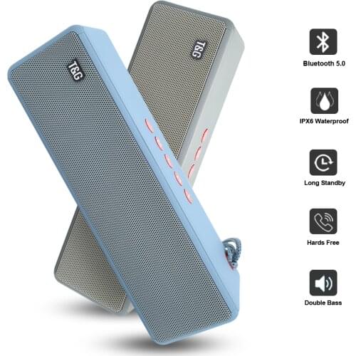 TG271 Bluetooth Speaker Portable Outdoor TF Card speaker Subwoofer Wireless Stereo Music Supports TWS Wireless System Bass Box