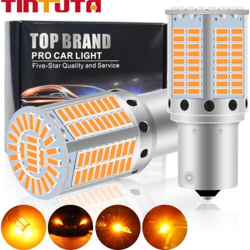 2PCS CanBus 1156 BA15S P21W BAU15S PY21W Led Bulbs 3014 117smd led Daytime running light T20 7440 W21W For Turn Signal Light