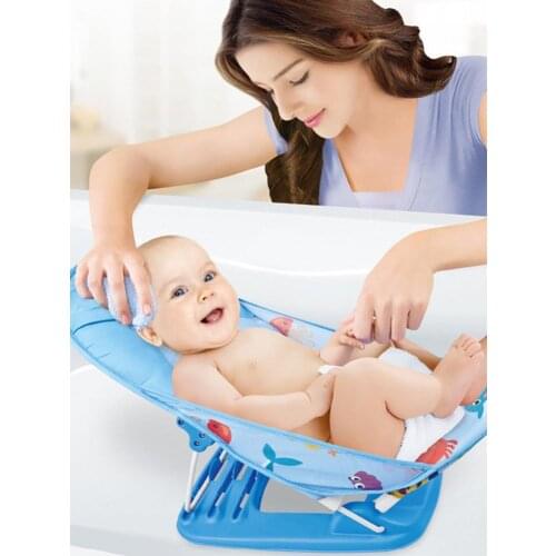 Newborn Summer Baby Shower Chair Infant Bath Chair With Baby Safety Non-Slip Pillow Comfort Seat Support Kid Gift