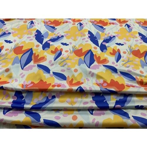 Fashion week brand fabrics with colorful patterns digital printing apparel fabrics handmade DIY fabrics custom fabrics