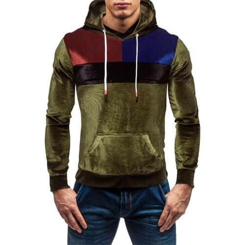 Mens Japanese Splice Long Sleeve Hoodies Winter Thermal Warm Pocket Sweatshirts Top Basic O Collared Pullover Streetwear Moletom
