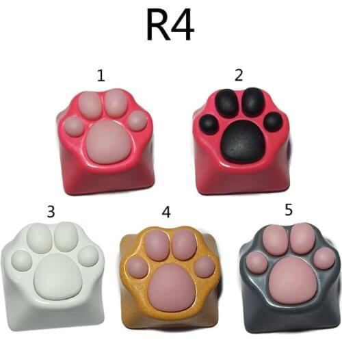 Customized ABS Silicone Kitty Paw Artisan Paws Pad Keyboard keyCaps Cute Cap 667C