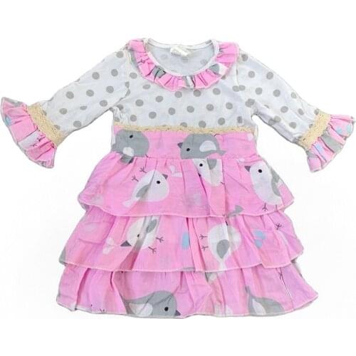 Sleeveless 100% Cotton Baby Girls Outfits Infants Children flower girl princess dress Ruffle Dress Kids Clothing infant flower