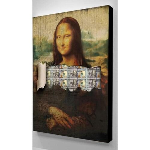 Canvas HD Printed Home Decoration 1panel Mona Lisa Poster Painting Modern Style Wall Art Modular Pictures Framework Living Room