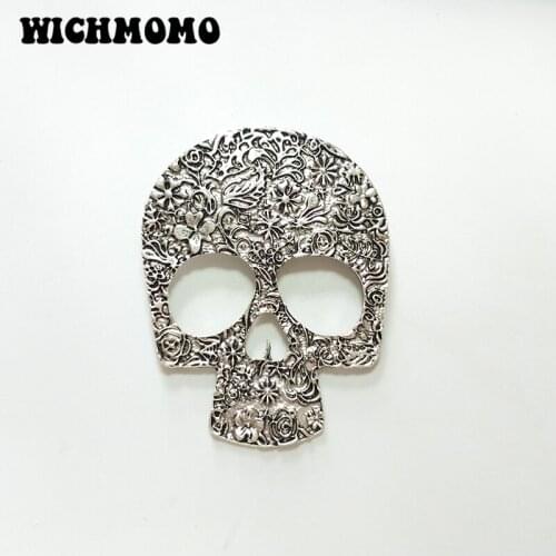 2019 New 1pieces 73*57mm Zinc Alloy Big Skull Charms Pendant Linker for DIY Necklace Bracelet Jewelry Accessories