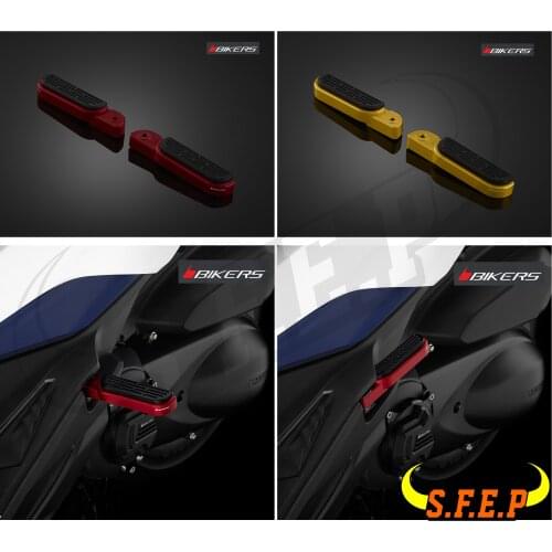 BIKERS New CNC Aluminum Alloy Rear Foot Pegs Footrest For Honda Forza 300 2018-2020 & Forza 350 2020-2021
