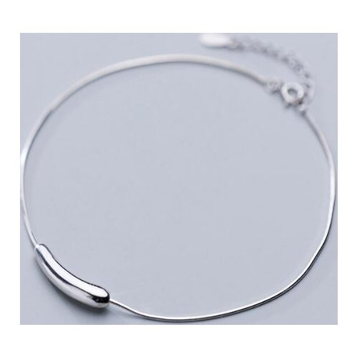 Authentic REAL. 925 Sterling Silver Jewelry Glossy Geometric Tube Snakebone Chain ANklet Bracelet GTLS846