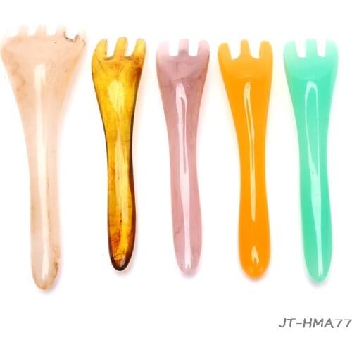 Resin Facial SPA Gua Sha Board Body Massager Relaxation Combs Face Scraping Scalp Massage Comb Health Care/1 Pcs