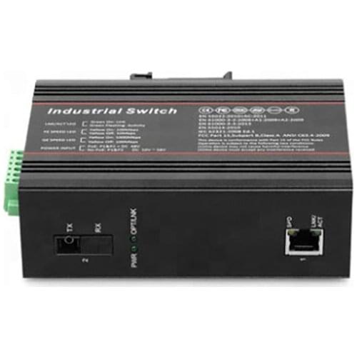 Manufacturer Pricing Industrial Media Converter 10/100/1000M 1 fiber SFP +1UTP dual fiber/single fiber single mode. Pair price