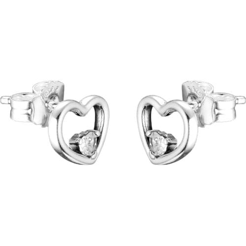 Shape of My Heart Earring Studs Sterling silver Jewelry Earrings For Woman Valentines day Gift Fashion Earrings