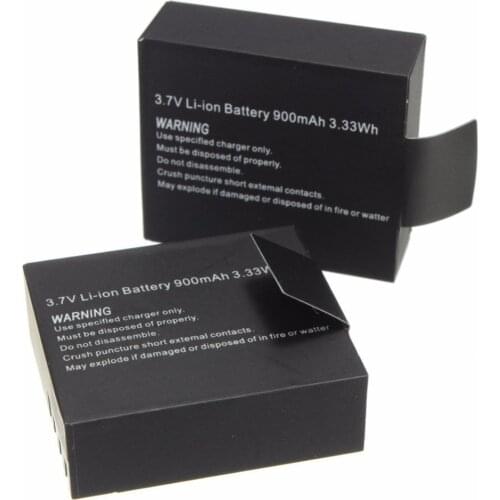 2Pcs x 900mAh Li-ion Battery Replacement Digital Camera Battery For SJ 4000 SJ5000 SJ6000 SJ7000 Wifi M10 Sport Action Camera