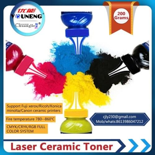 Compatible bulk laser ceramic toner for xerox 6510 6500 215 color copier,ceramic toner powder CMYK 50g/color 200g