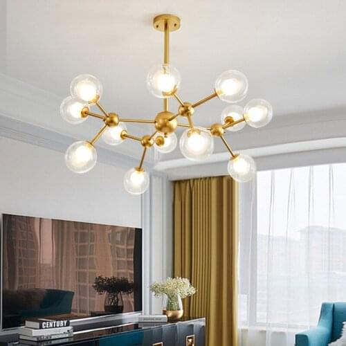 Modern Minimalist Bedroom Magic Bean Branch Chandelier Ball Firefly Chandelier Nordic Style Living Room Decoration Chandelier