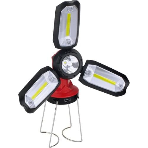 LED Camping Lamp Rechargebale Emergency Ampoules Tourism Equipment Supplies 18650 Battery Tent Lighting Haning Carrying Lantern