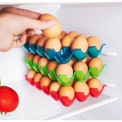 15/24 grid storage box /Thickening stackable eggs storage box protection box Egg tray Shatterproof