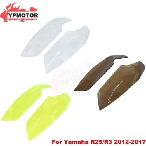 YZF-R3/YZF-R25 Motorcycle ABS Headlight Head Light Headlamp Screen Protection Len Cover Shield For Yamaha R25 13-17 R3 15-2017