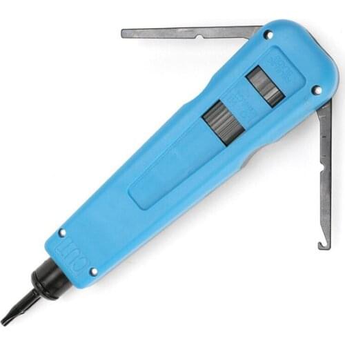 110/88/66 Punch Down Tool Multi-function Network Cable Tool Telephone Impact Terminal Insertion Tool Wire Stripper Crimping Tool