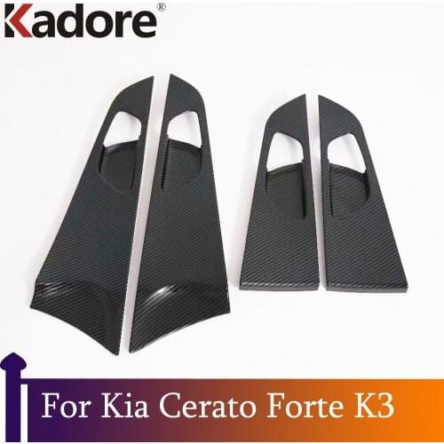 Car Styling For Kia Cerato Forte K3 2019 2020 2021 Interior Door Handle Bowl Cover Trims Protection Sticker Accessories
