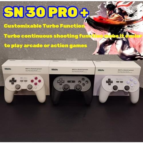 8BitDo SN30 Pro+ Wireless Bluetooth Gamepad For Windows / MacOS / Android / Steam / Switch / Respberry Pi / Nintendo Switch