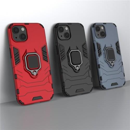 For iphone 13 Case Armor Finger Ring Bracket Bumper Hard Phone Case For iphone 13 mini Cover For iphone 13 Pro iphone 13 Pro Max