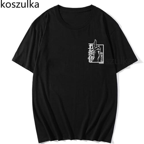 Japanese Anime Jujutsu Kaisen T Shirt Men Kawaii Summer Top Male Graphic Casual Cotton Tees Cool Cartoon Tshirts Unisex T-shirt
