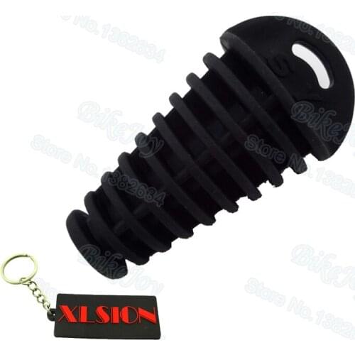 Muffler Exhaust Pipe Bung Cleaner Wash Plug Black for Dirt Pit Bike ATV Quad Go Kart Buggy Motorcycle Motocross Scooter