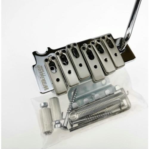 Chrome Silver WOV10 Wilkinson 2 Post Point Double Swing Electric Guitar Tremolo Bridge Tremolo System