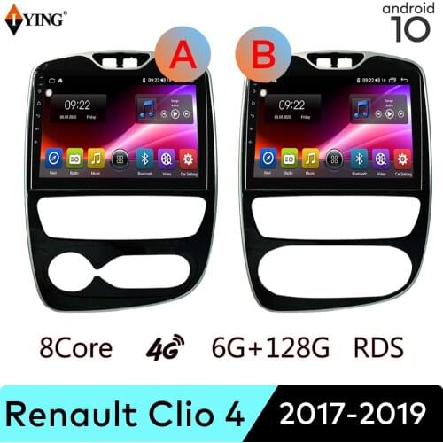 IYING Wireless Carplay For Renault Clio IV 2017-2019 Car Radio Player Navi GPS DSP Carplay Android 10 QLED Screen Android Auto