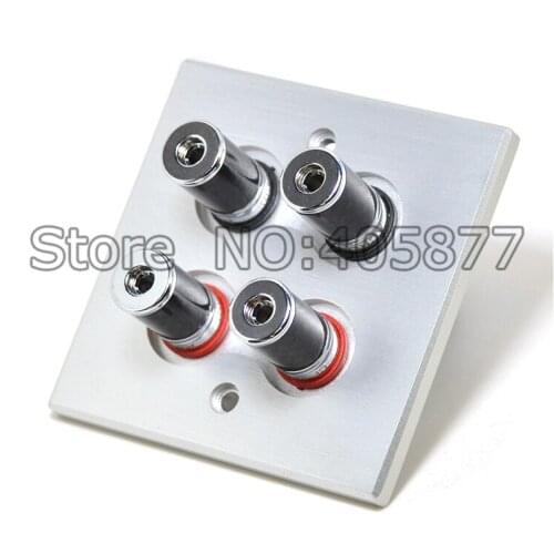 Hi-End Home theater carbon fiber Wall binding post hifi binding post terminal socket audiophile binding post on the wall