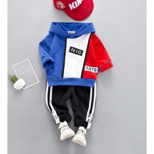 Boy sports clothing set children clothes kids cotton set hoodie+pants 2 pc spring autumn baby boy suit toddler set for 1-4T