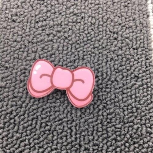 Korean 3D Acrylic Cartoon Badge Brooch Bowknot Sexy Mouth Shape Brooches Pin on Clothes Bags Shoes Accessories 1pcs/bag