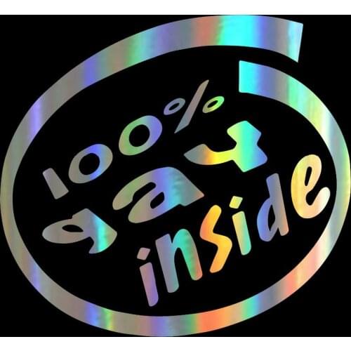 Beautiful Waterproof 100% GAY INSID Car Sticker Motorcycle Decals Decal Art Pattern KK Vinyl PVC 15cm X 14cm