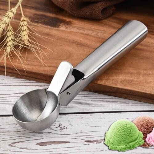 Ice Cream Scoops Spoon Ball Sanding Stainless Steel Thickened Specialty Spoons Digger Fruit Non-Stick Kitchen Tools Home Cake