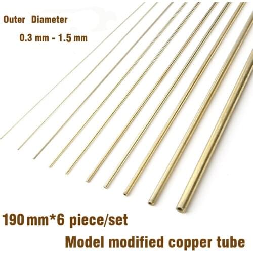 Model Modified Copper Tube 0.3mm-1.5mm Modeling Accessories Gundam Tanks Firearms Tool Hobby Upgrade Accessory
