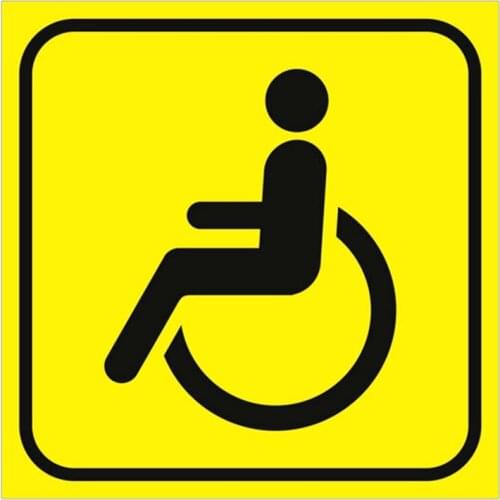 Disabled Sign Car-Sticker Automobiles Motorcycles Window Bumper Laptop Vinyl Decal PVC Decorative Goods Apply To Car Window